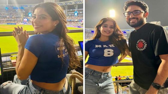 Janhvi Kapoor cheers for Mumbai Indians wear Mr and Mrs Mahi t-shirt at IPL 2024, see videos and photos 2024 : Bollywood News – MASHAHER