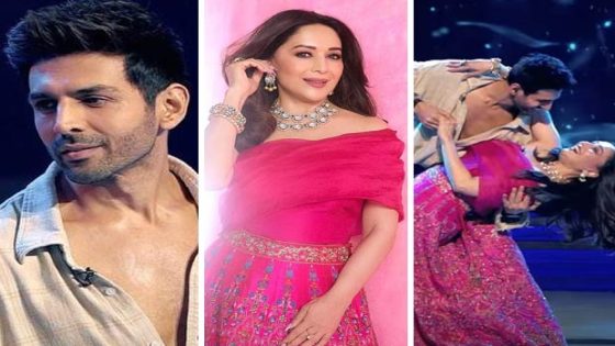 Kartik Aaryan and Madhuri Dixit recreate Dil To Pagal Hai ‘moments’ on the sets of Dance Deewane : Bollywood News – MASHAHER