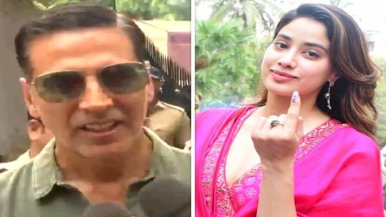 Lok Sabha Elections 2024: Akshay Kumar, Janhvi Kapoor, Farhan Akhtar, Sanya Malhotra, Rajkummar Rao & other Bollywood stars step out to vote in Mumbai  2024 : Bollywood News – MASHAHER