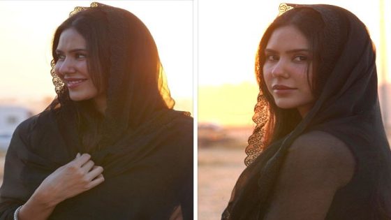 Sonam Bajwa casts a spell in black salwar suit amid sunset, photos courtesy her Kudi Haryane Val Di co-star Ammy Virk, see pics : Bollywood News – MASHAHER