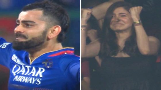 Virat Kohli gives flying kisses to Anushka Sharma as she cheers RCB after playoffs victory against CSK in IPL 2024; gets emotional, watch videos 2024 : Bollywood News – MASHAHER