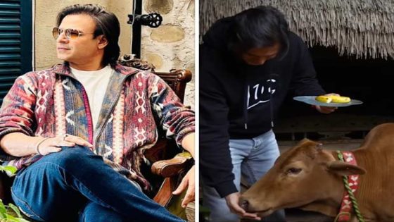 Vivek Oberoi gives a peek into his farmhouse-style home in Mumbai with a cow at the door : Bollywood News – MASHAHER