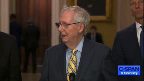 Mitch McConnell on upside-down U.S. flag flown outside Justice Alito’s home. – MASHAHER