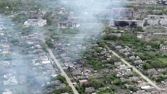 Drone footage shows Ukrainian village battered to ruins as residents flee Russian advance – MASHAHER