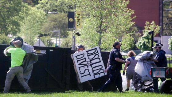 University of Iowa police shuts down attempted Israel-Hamas war protest encampment – MASHAHER