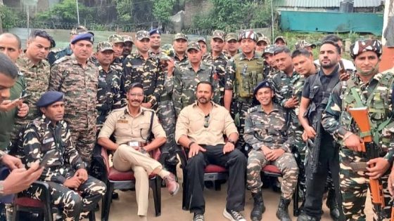 Viral pics and videos Ajay Devgn Rohit Shetty shoot Singham Again in Kashmir – MASHAHER