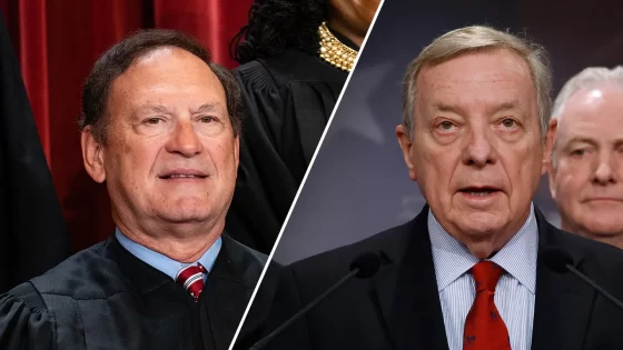 Sen Durbin demands Justice Alito recuse from Trump cases after flying upside-down US flag – MASHAHER