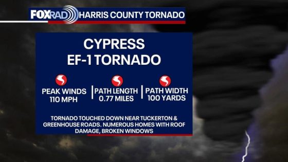 Two EF-1 tornadoes confirmed around Houston area – MASHAHER