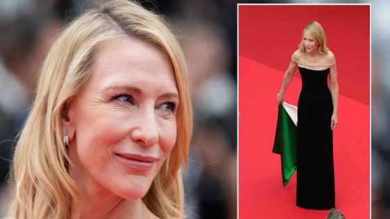 Cate Blanchett appears to make pro-Palestine fashion statement and during Cannes Film Festival – MASHAHER