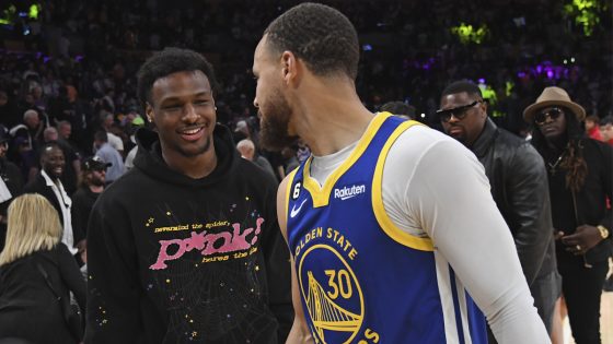 Bronny James recalls feeling starstruck after meeting Steph – MASHAHER