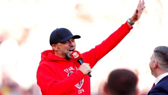 Jurgen Klopp says farewell to Liverpool with Arne Slot chant at emotion-filled Anfield – MASHAHER