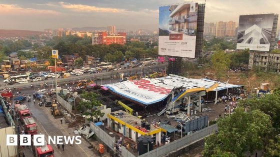 Fourteen killed and dozens injured after Mumbai billboard collapse – MASHAHER