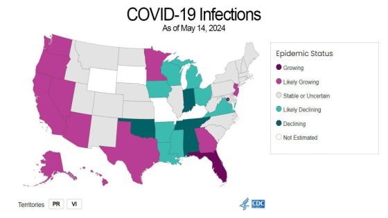 COVID “likely growing” in D.C. and 12 states, CDC estimates – MASHAHER