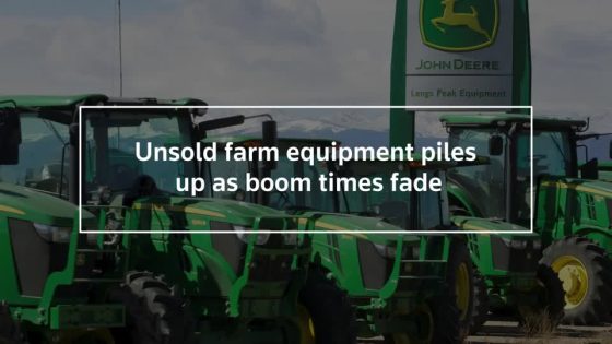 Unsold farm equipment piles up as boom times fade – MASHAHER