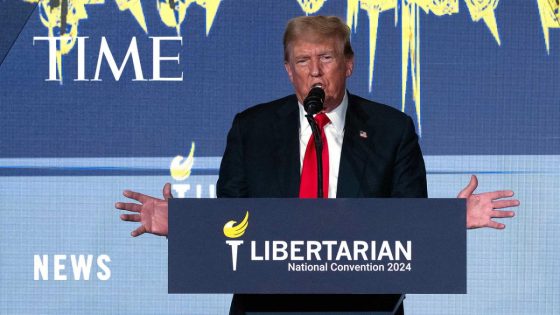 Watch Trump’s Reaction to Being Repeatedly Booed During Libertarian Convention Speech – MASHAHER