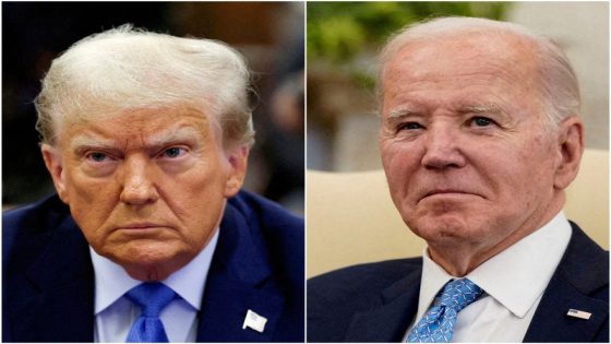 Dow tops 40,000, Biden trolls Trump in split-screen video – MASHAHER