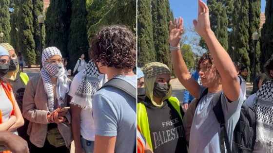 Video shows anti-Israel protesters block Jewish student from getting to class; UCLA responds – MASHAHER