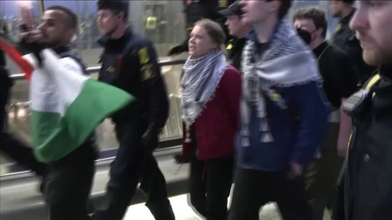 Greta Thunberg corralled by police at Eurovision protest – MASHAHER