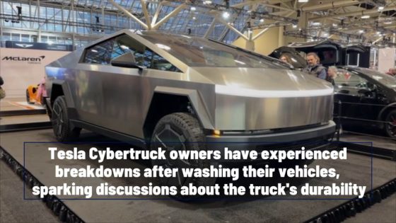 Tesla Cybertruck Stops Working After Car Wash – MASHAHER