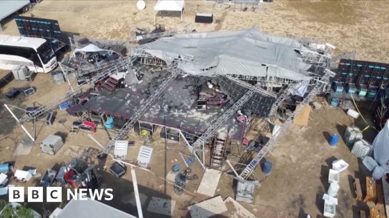 Drone video shows aftermath of Mexico stage collapse – MASHAHER