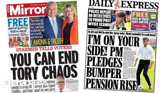 ‘End Tory chaos’ and ‘PM’s pensioner tax cut’ – MASHAHER