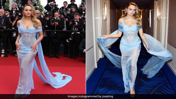 For Her Cannes 2024 Debut, Joey King Was Part Glamazon And Part Ice Princess In A Powder Blue Gown – MASHAHER