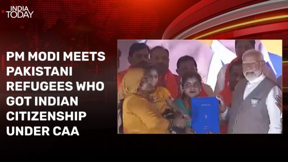 Video: PM meets Pakistani refugees who got citizenship under CAA – MASHAHER