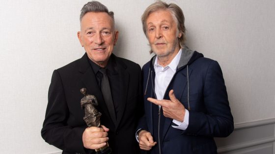 Bruce Springsteen honoured at Ivor Novello Awards by Sir Paul McCartney | Ents & Arts News – MASHAHER