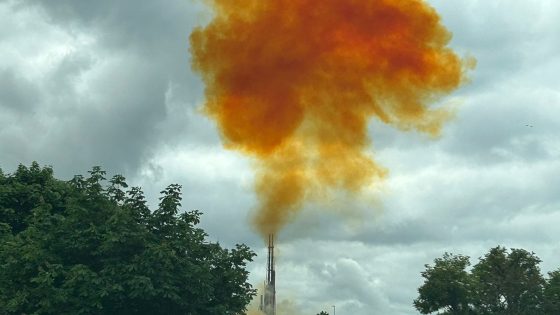 Orange cloud seen above County Durham after ‘industrial incident’ | UK News – MASHAHER