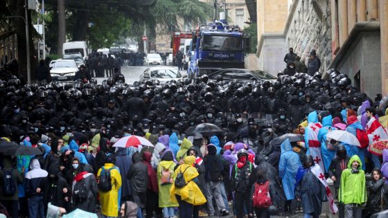 Georgia: ‘We will not give up’ – protesters and police in tense standoff on streets of Tbilisi | World News – MASHAHER