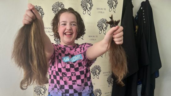 ‘Proud’ 10-year-old girl cuts off hair for second time for charity | UK News – MASHAHER