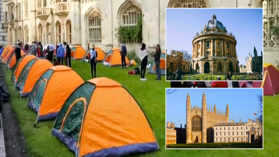 Oxford and Cambridge students build encampments on university lawns in huge demo – MASHAHER