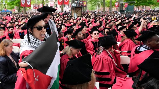 Group of graduates walk out of Harvard commencement chanting ‘Free, free Palestine’ – MASHAHER