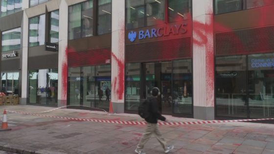 Barclays branches targeted by pro-Palestine group – MASHAHER