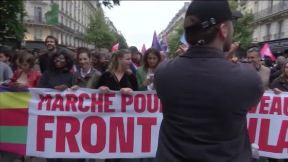 French left-wing leaders join anti-far-right protest in Paris – MASHAHER