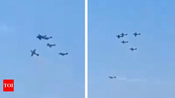 Watch: Two planes collide mid-air during an air show in Portugal – MASHAHER