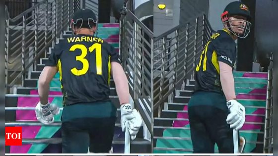 David Warner: ‘I didn’t even notice’: David Warner on ‘wrong dressing room’ blunder in T20 World Cup | Cricket News – MASHAHER