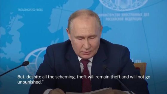 Putin denounced freezing of Russian assets as ‘theft’ which ‘will not go unpunished’ – MASHAHER