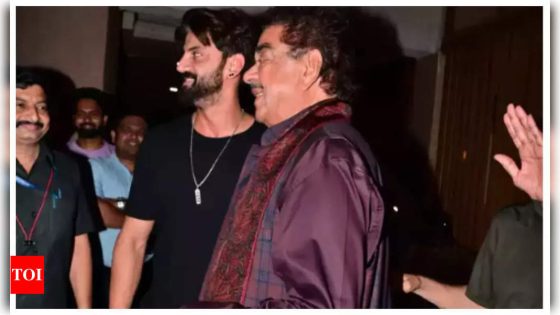 Shatrughan Sinha poses with soon to be son-in-law Zaheer Iqbal; acknowledges pap wishes ahead of daugter Sonakshi Sinha’s wedding: video inside | Hindi Movie News – MASHAHER