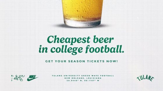 Tulane football’s ‘cheapest beer’ graphic sets off college football social media frenzy – MASHAHER