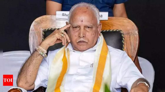 POCSO case: Karnataka CID files chargesheet against BJP’s BS Yediyurappa | India News – MASHAHER