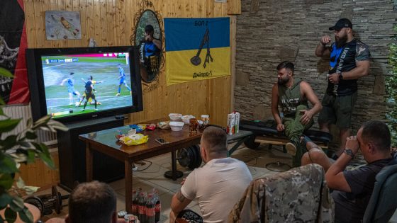 Ukraine’s Soldiers Cheer National Soccer Team in Euro 2024 – MASHAHER