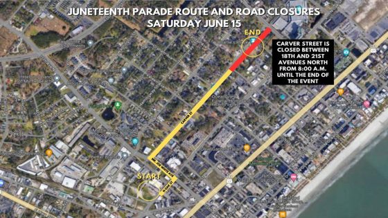 Road closures set for Myrtle Beach Juneteenth parade. What areas will affect drivers – MASHAHER