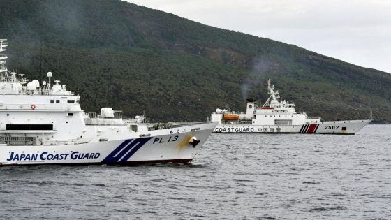 Chinese armed vessels patrol waters around disputed islands, angering Japan – MASHAHER