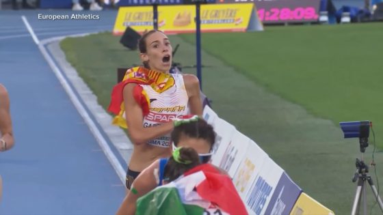 WATCH: Race walker loses by celebrating too early – MASHAHER