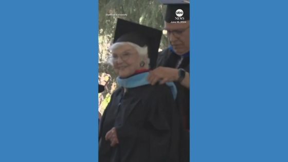 WATCH: 105-year-old Stanford University student earns master's degree – MASHAHER