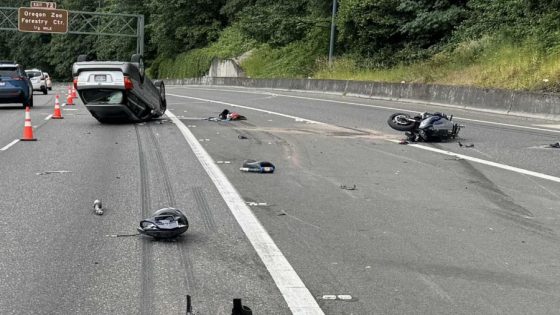 Man facing felony assault charges after car flips over on motorcyclist on Sunset Highway – MASHAHER