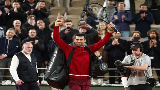 Tennis: Tennis-Djokovic credits crowd with getting him through French Open late, late show – MASHAHER