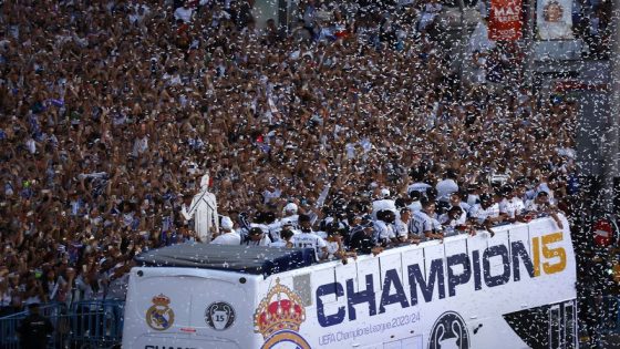 Football: Soccer-Tens of thousands paint Madrid white after Real’s Champions League win – MASHAHER