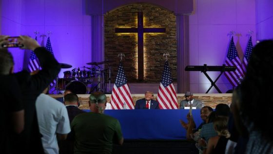 Trump visits Detroit church in bid to court Black voters – MASHAHER